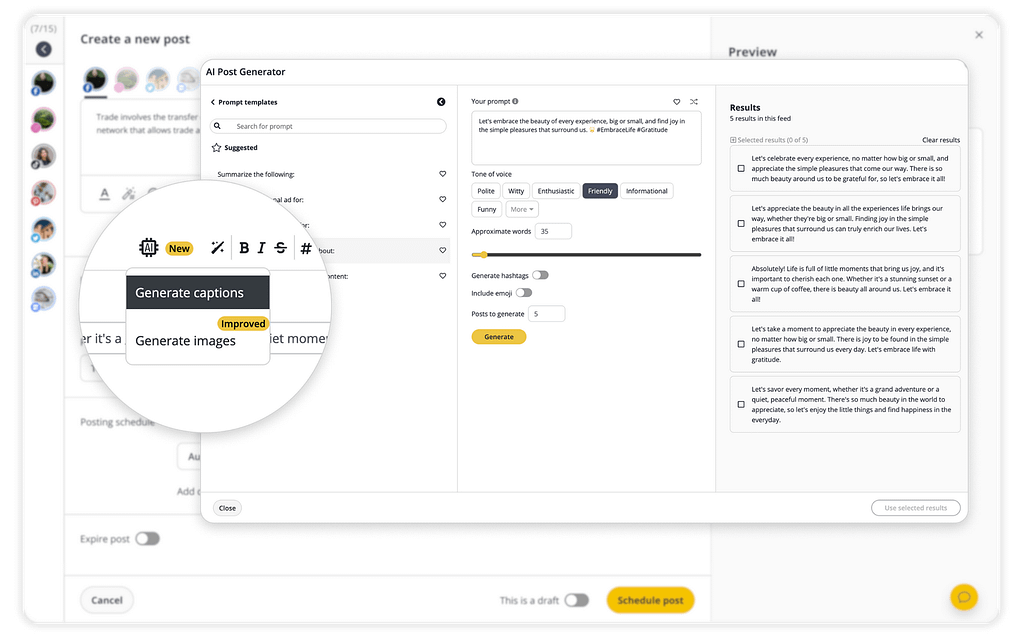 SocialBee social media scheduling and automation platform